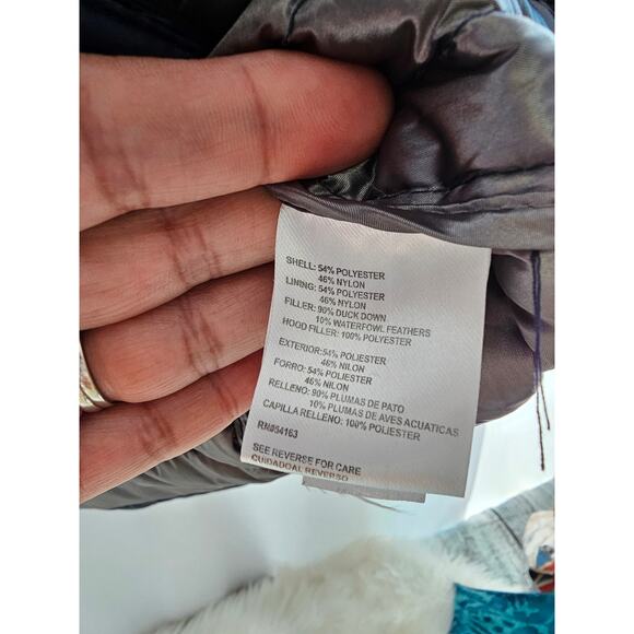 Andrew Marc Packable lightweight Premium Down Jacket blue Size Midium - Picture 8 of 8